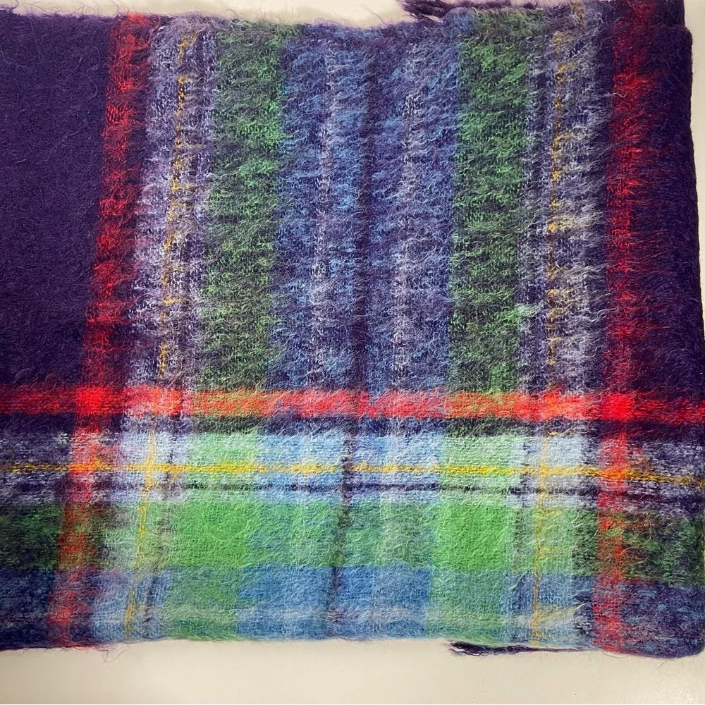 Colorful Vintage Mohair Blanket